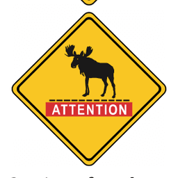Animal crossing sign from the Part 7 handbook PDF
